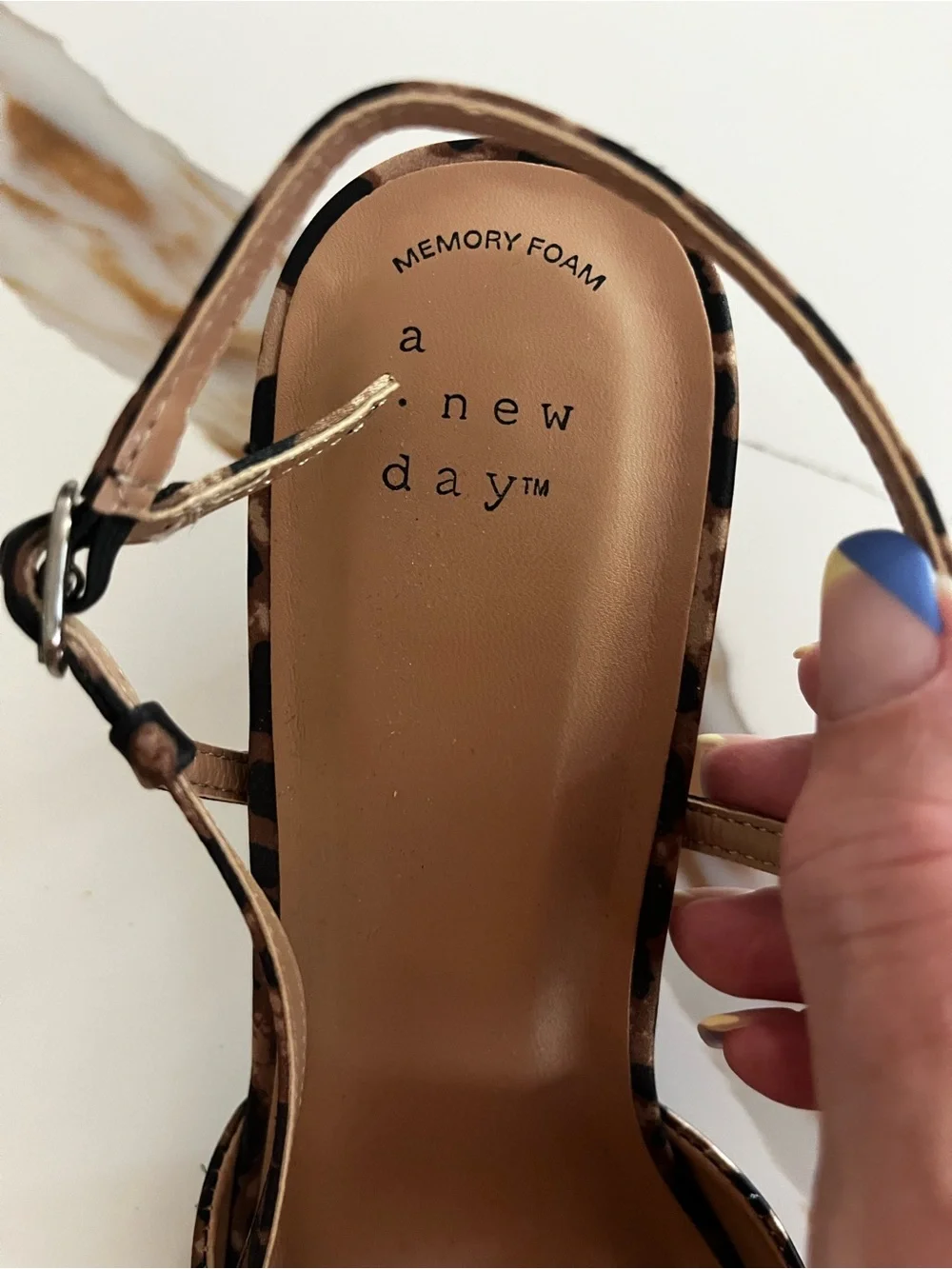 a new day Leopard-Print Pointed Slingback Heels - Brown/Black - Picture 6 of 6